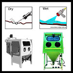 wet vs dry blasting