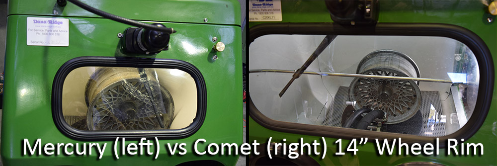 Mercury and Comet vapour blast interior