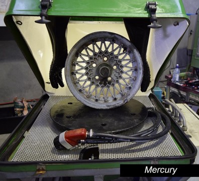 Mercury vapour blast interior