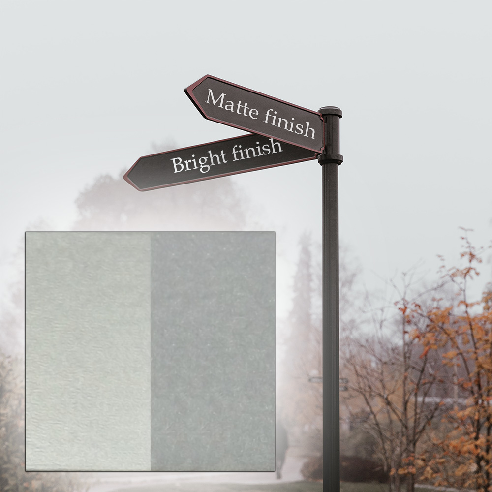 wetblast bright finish