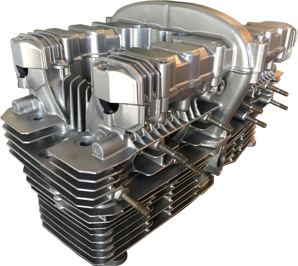 vapour blasted engine